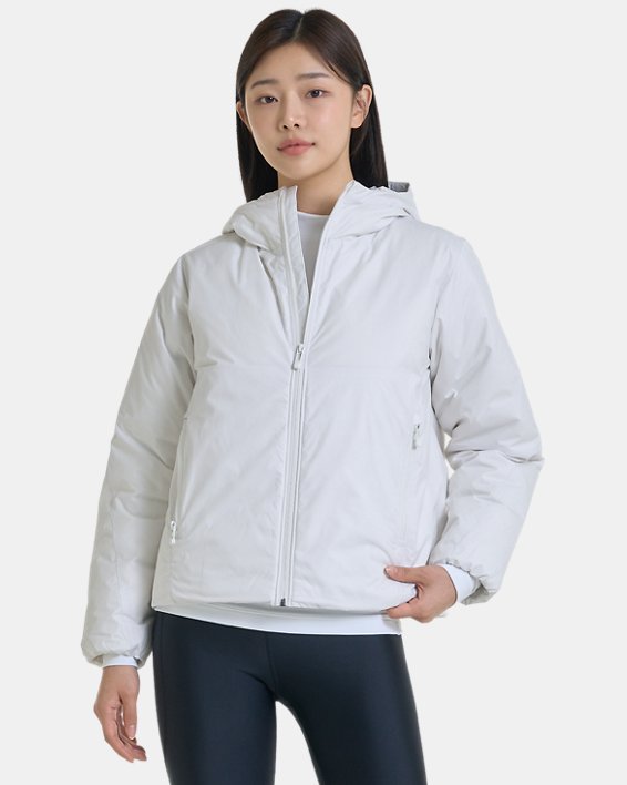 여성 ColdGear® Infrared 라이트웨이트 다운 재킷 in White image number 0